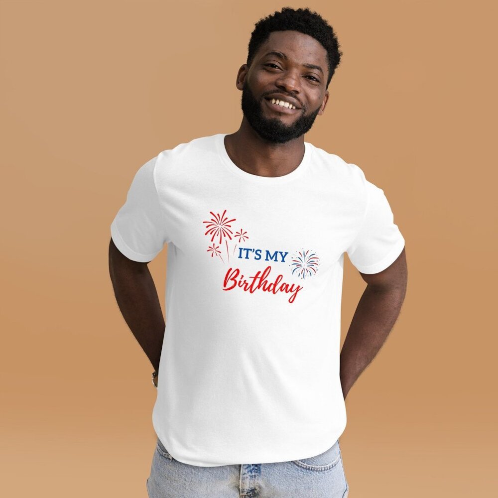 It_s My Birthday 4th Of July Shirt, Fourth Of July Birthday T-Shirt
